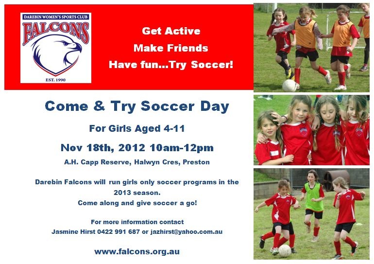Junior Soccer Come and Try Day