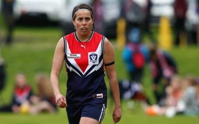 Stephanie Simpson named as Captain of the 2019 Darebin Falcons VFLW team.