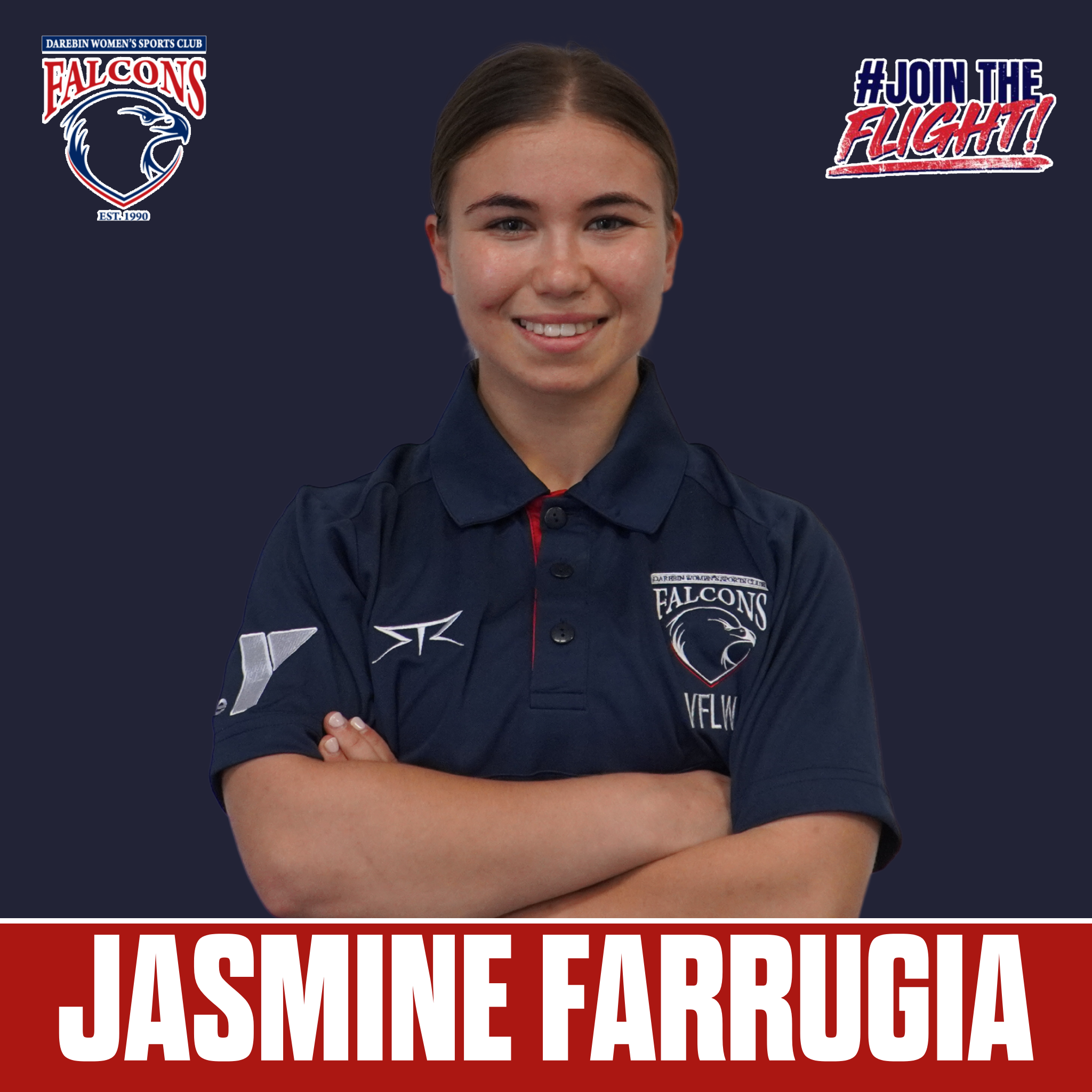 Falcons VFLW 2024 player Jasmine Farrugia