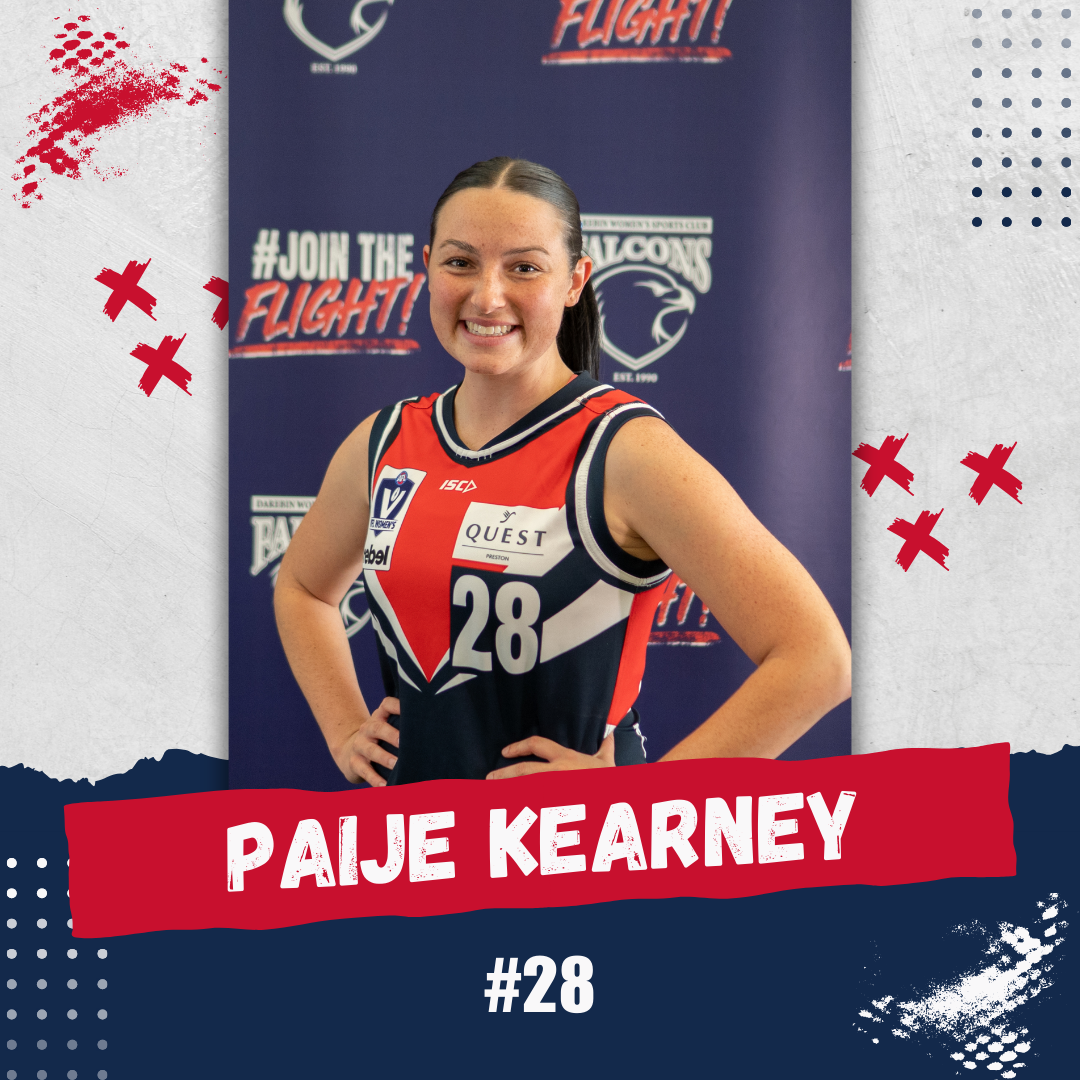 2025 VFLW Falcons - #28 PAIJE KEARNEY 2025 VFLW Falcons - #28 PAIJE KEARNEY