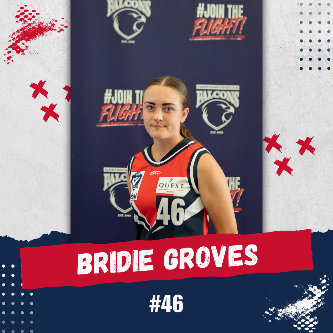 2025 VFLW Falcons - #46 BRIDIE GROVES 2025 VFLW Falcons - #46 BRIDIE GROVES