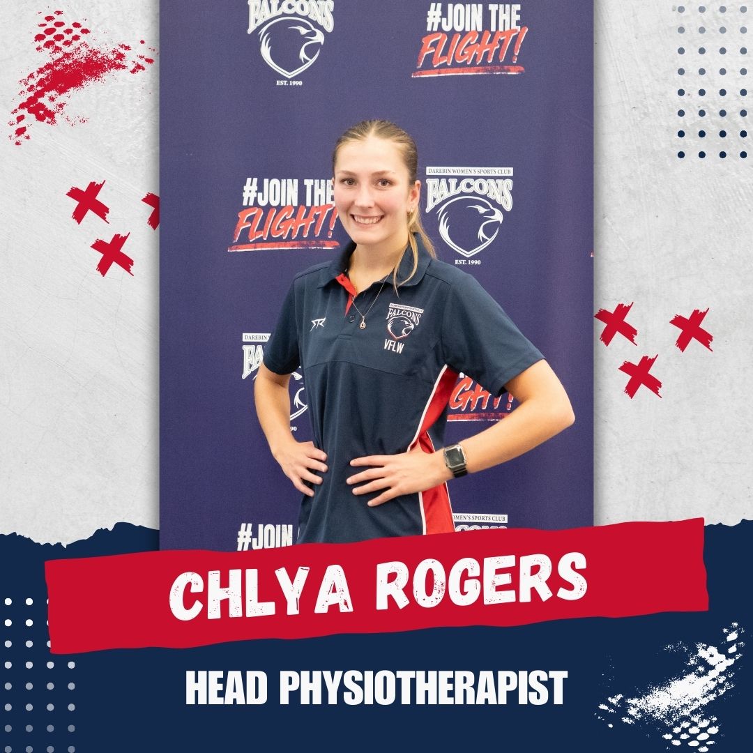 _2025 VFLW Falcons - chlya rogers - Head Physiotherapist Chyla Rogers - Team Physio