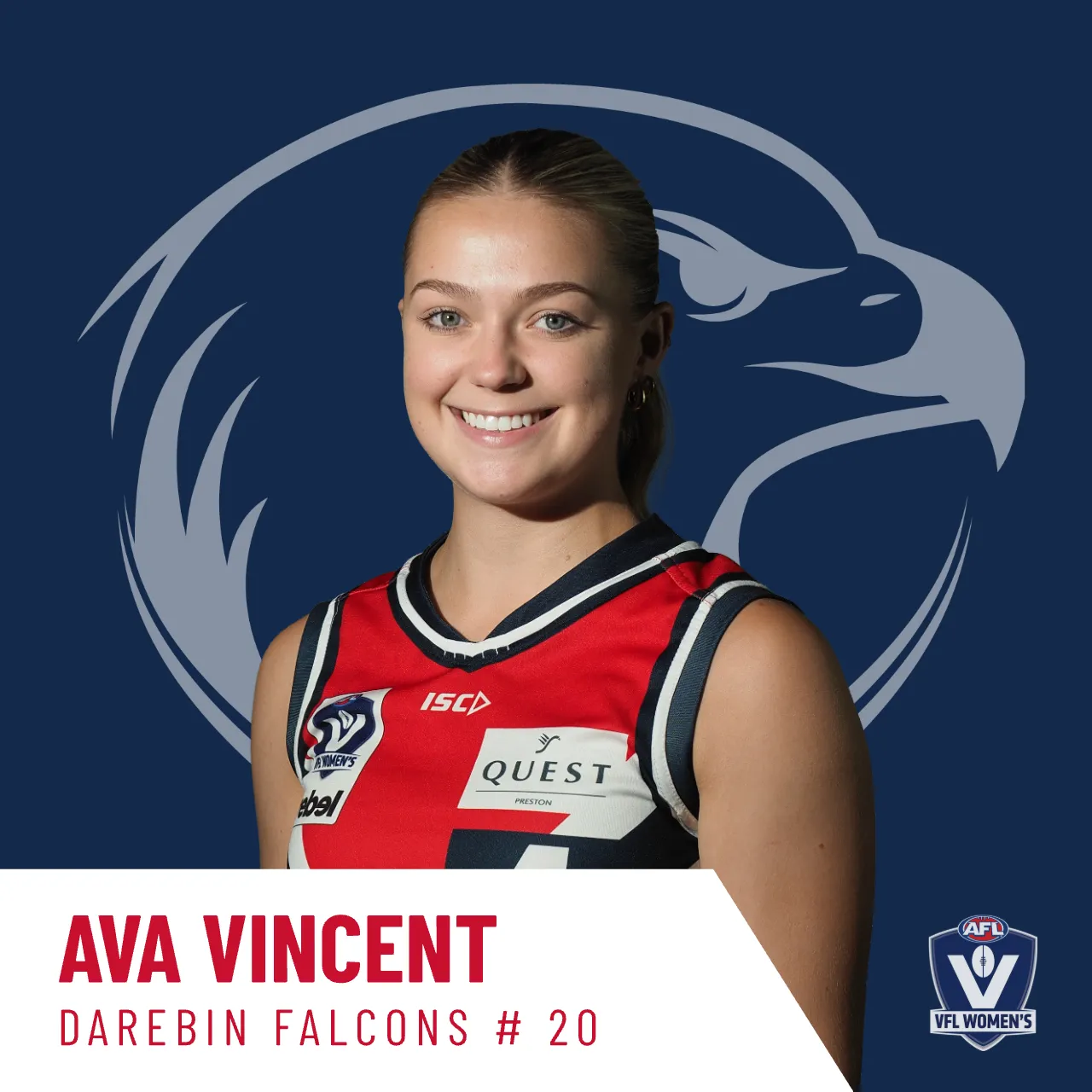 Ava Vincent - Darebin Falcons VFLW #20
