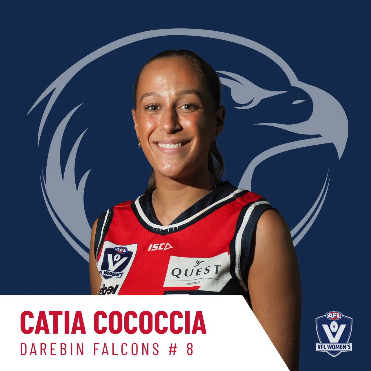 Catia Cococcia - Darebin Falcons VFLW #8