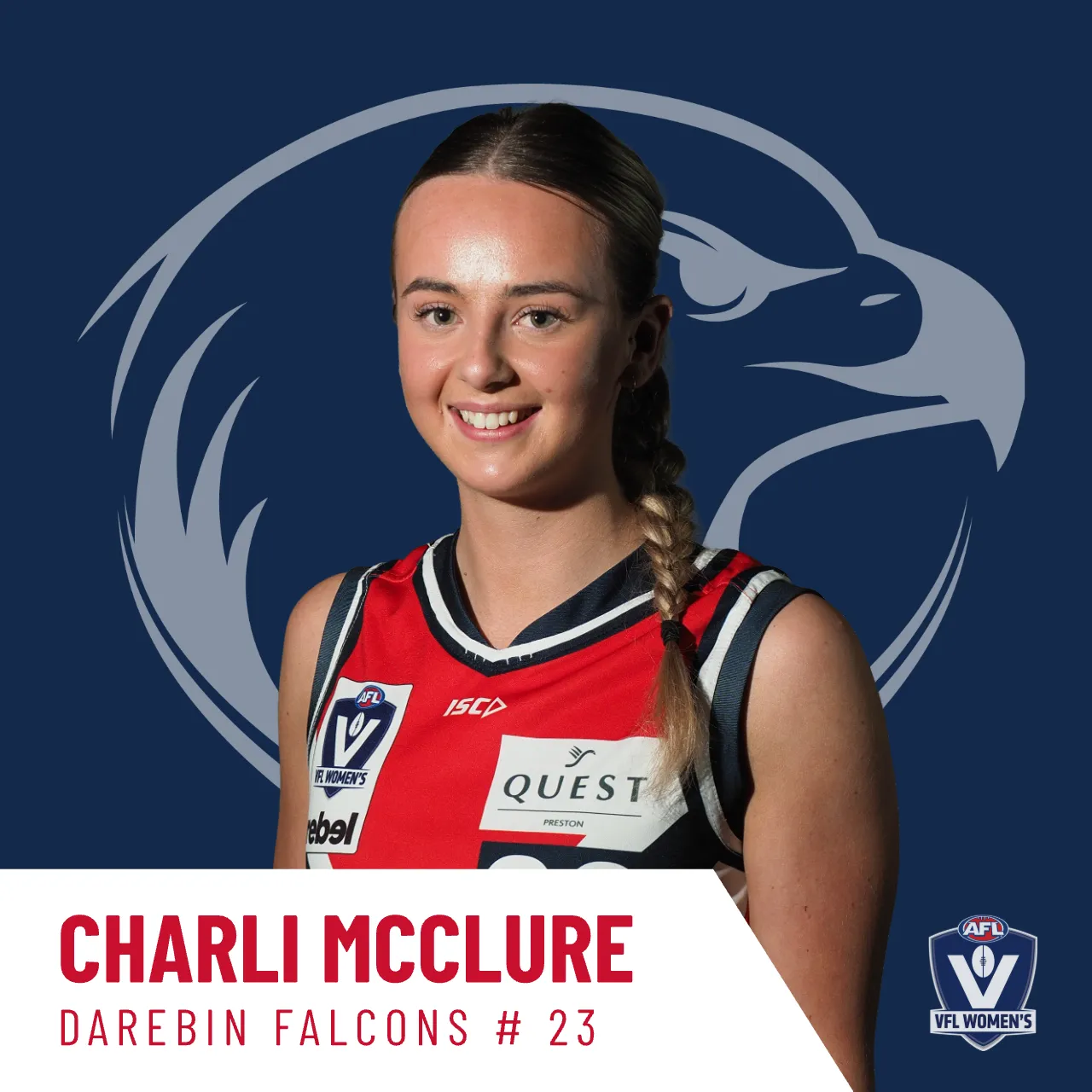 Charli McClure - Darebin Falcons VFLW #23