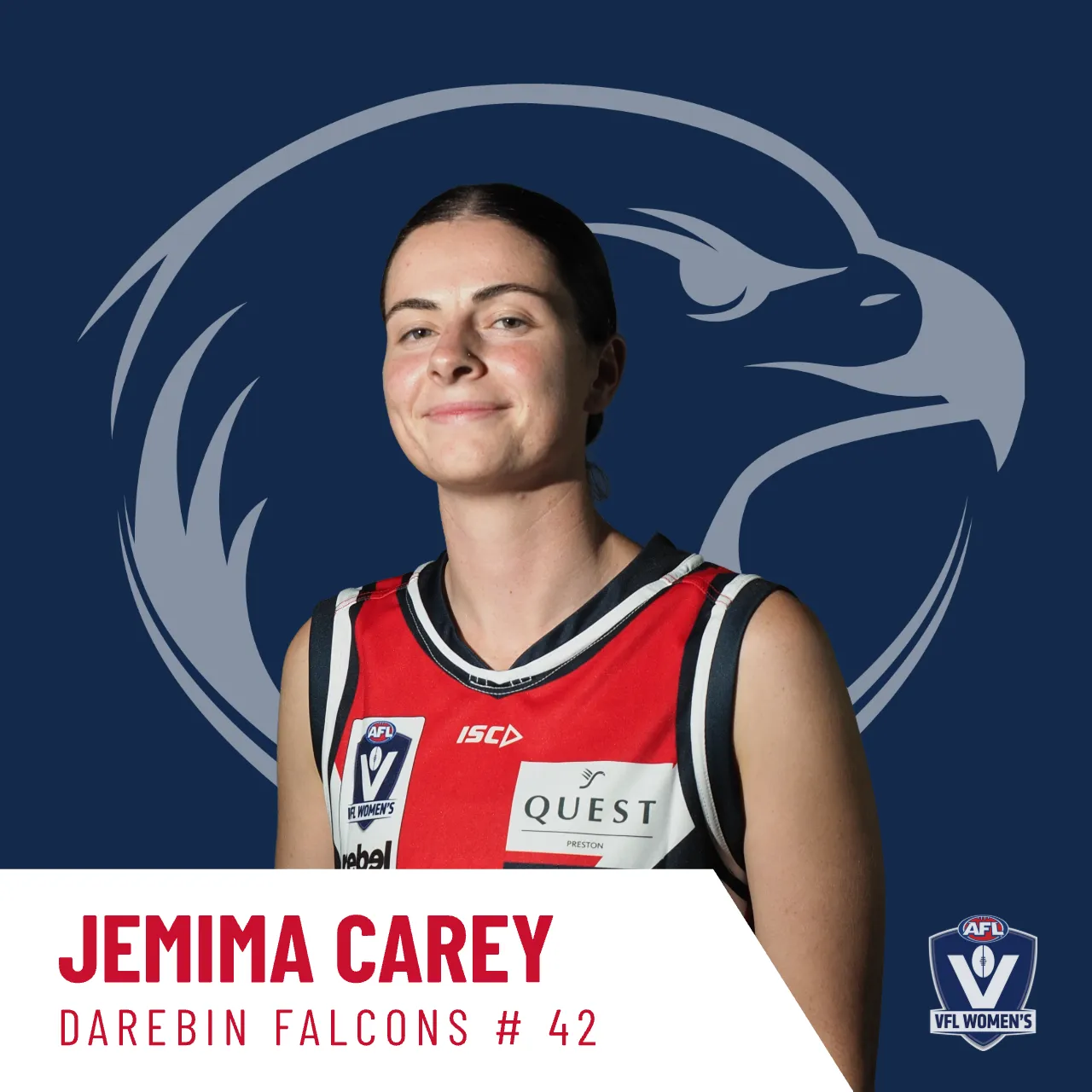 Jemima Carey - Darebin Falcons VFLW #42