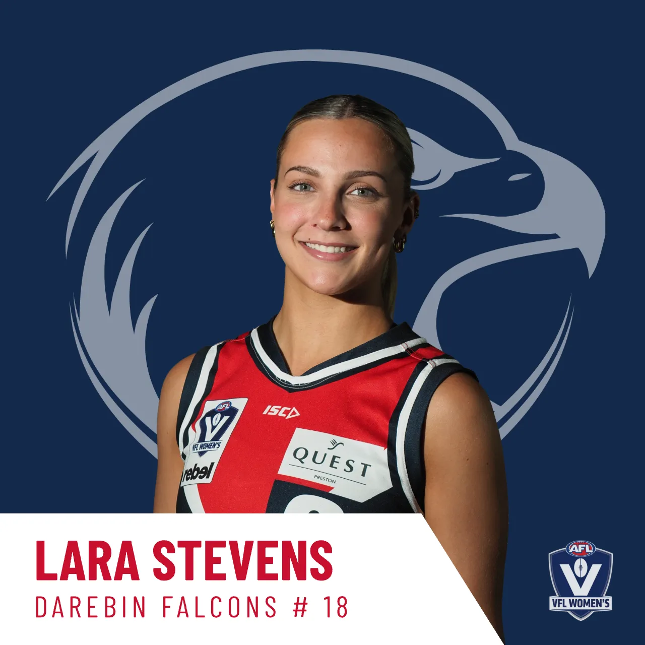 Lara Stevens - Darebin Falcons VFLW #18