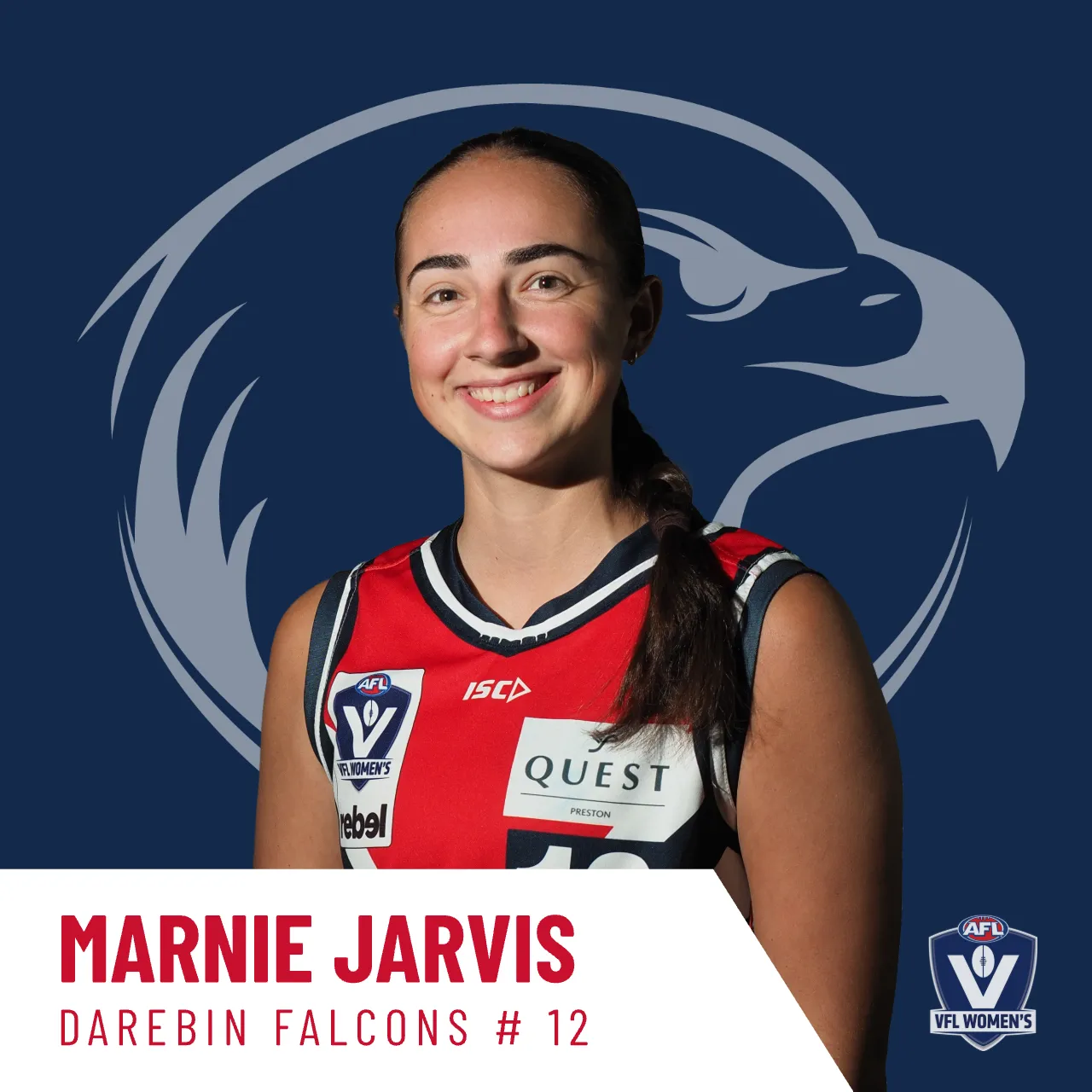 Marnie Jarvis - Darebin Falcons VFLW #12