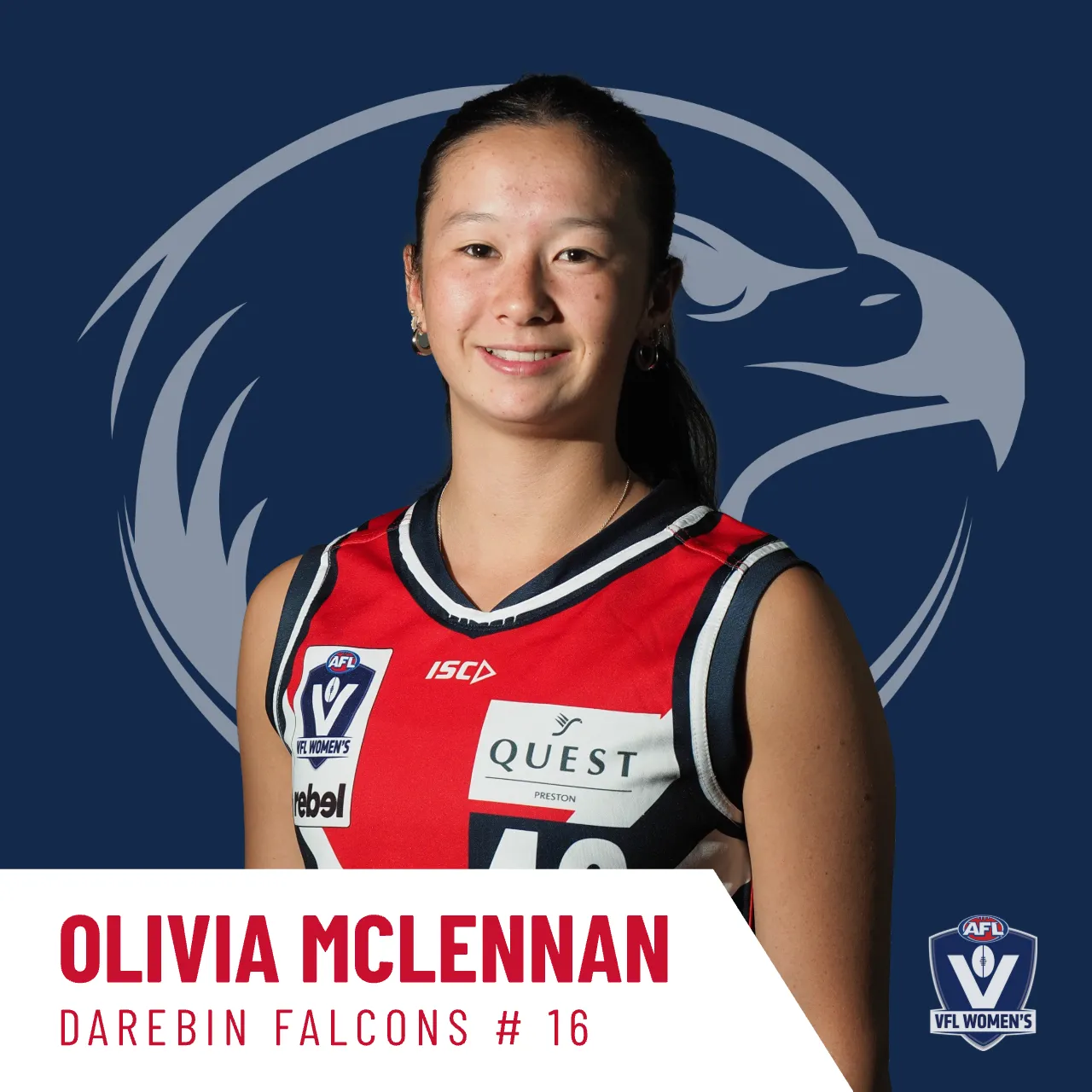 Olivia McLennan - Darebin Falcons VFLW #16