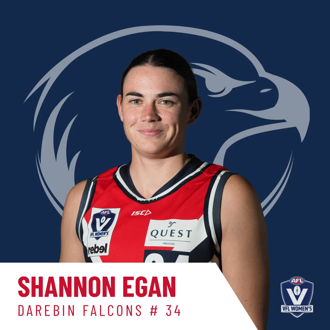 Shannon Egan - Darebin Falcons VFLW #34