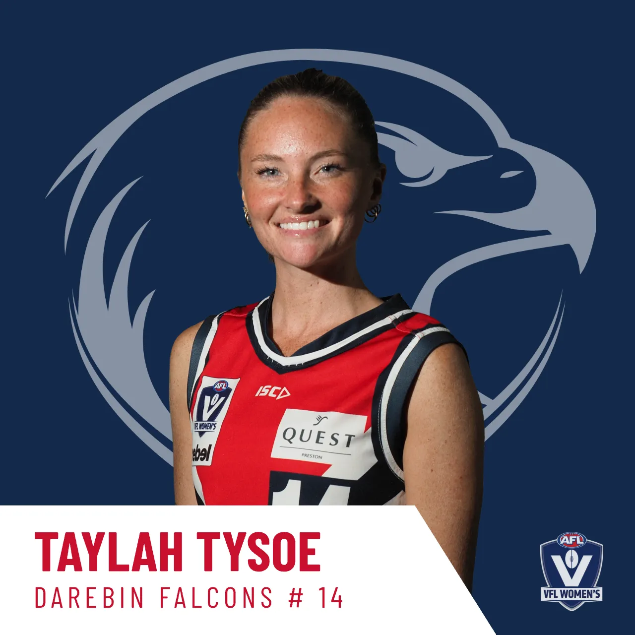 Taylah Tysoe - Darebin Falcons VFLW #14