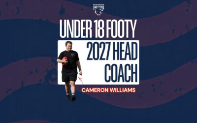 Cameron Williams named 2027 Under 18 head coach